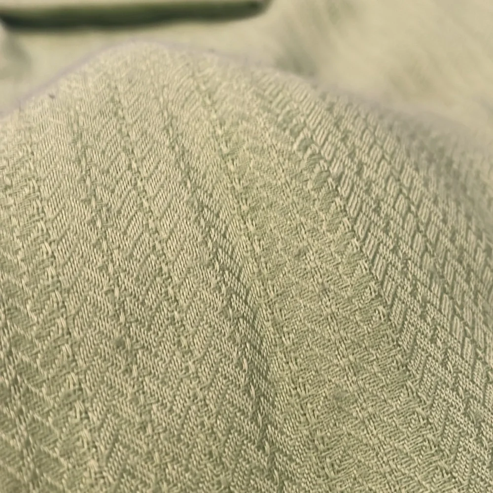 Hermès Ex Libris Lime Green Herringbone Cashmere and Silk 140cm Stole